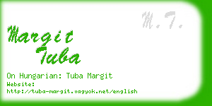 margit tuba business card